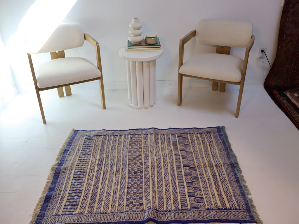 Marokkanischer Tiflet Kelim Teppich | 100 x 130 cm