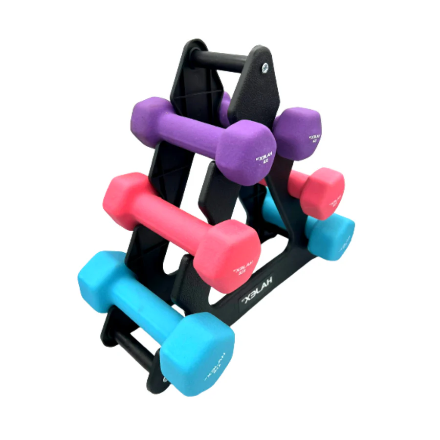 Neoprene Dumbbells Pairs & Sets With Rack