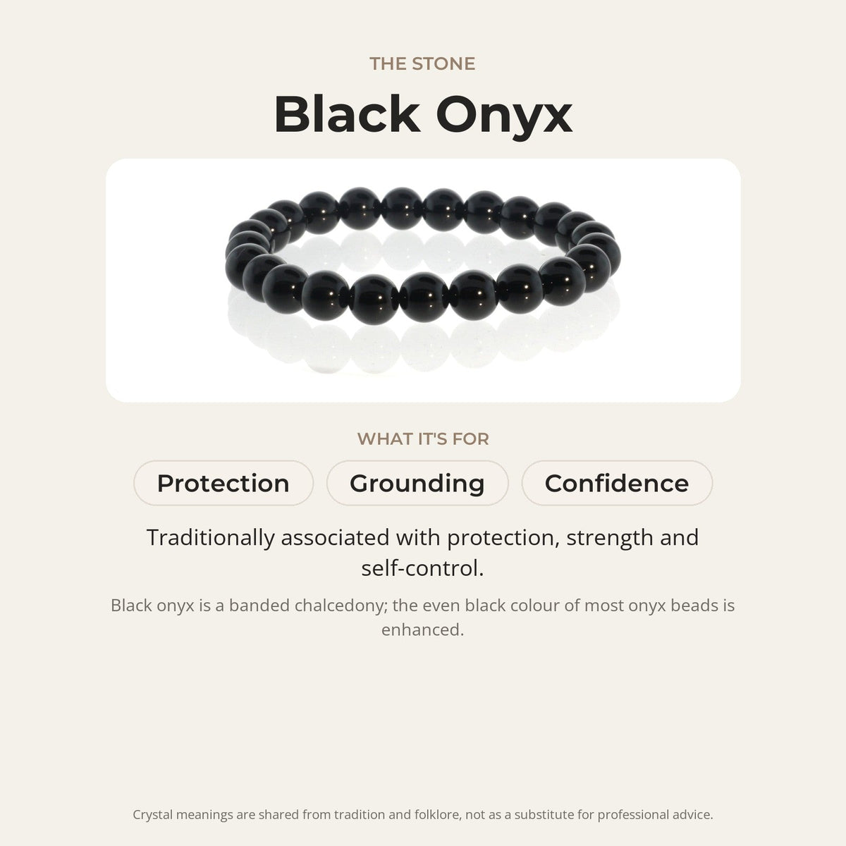 Onyx Bead Bracelet
