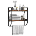 Estante de pared para baño sobre el inodoro con marco de metal