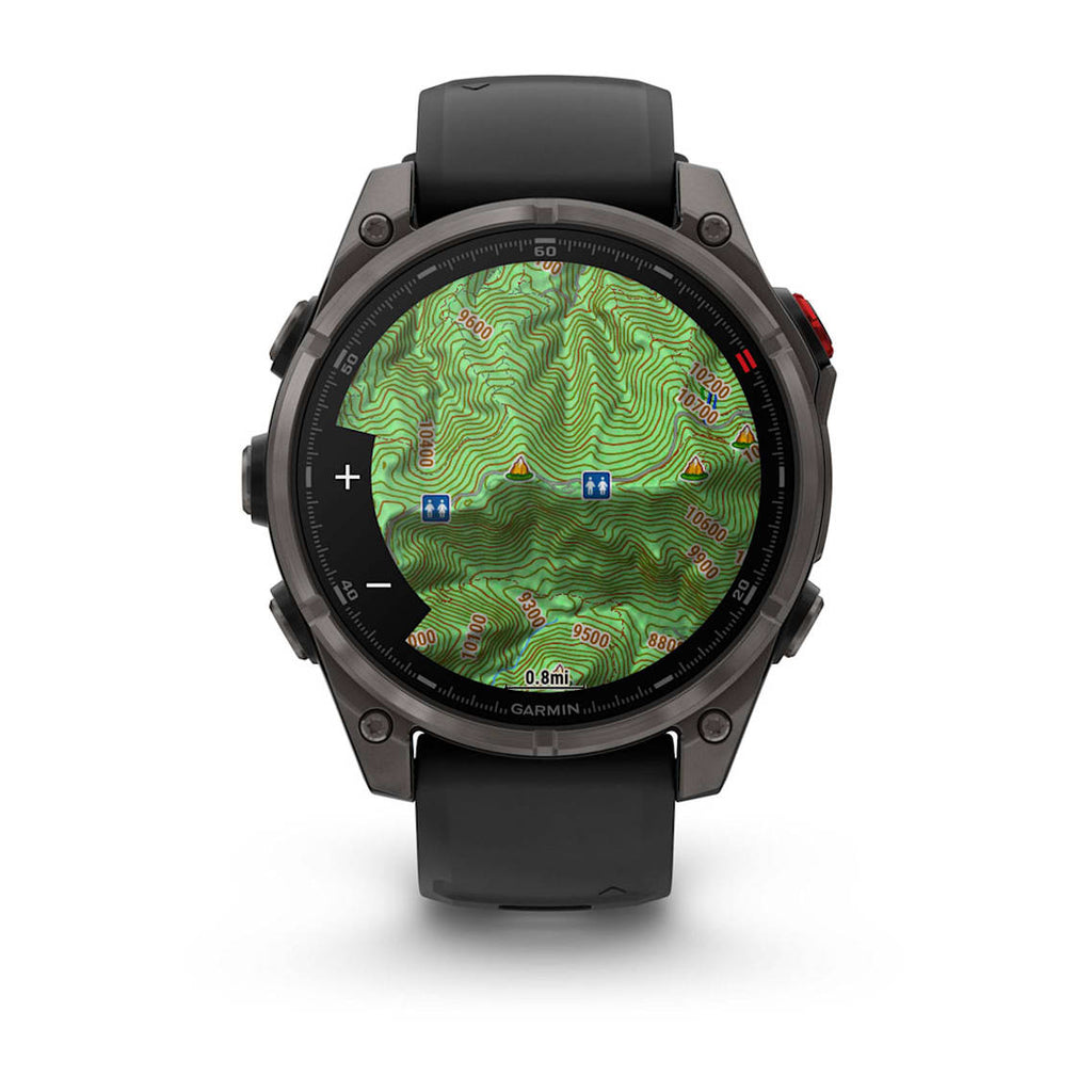 fēnix® 8 Pro – 47 mm AMOLED カーボン・グレー DLC チタン