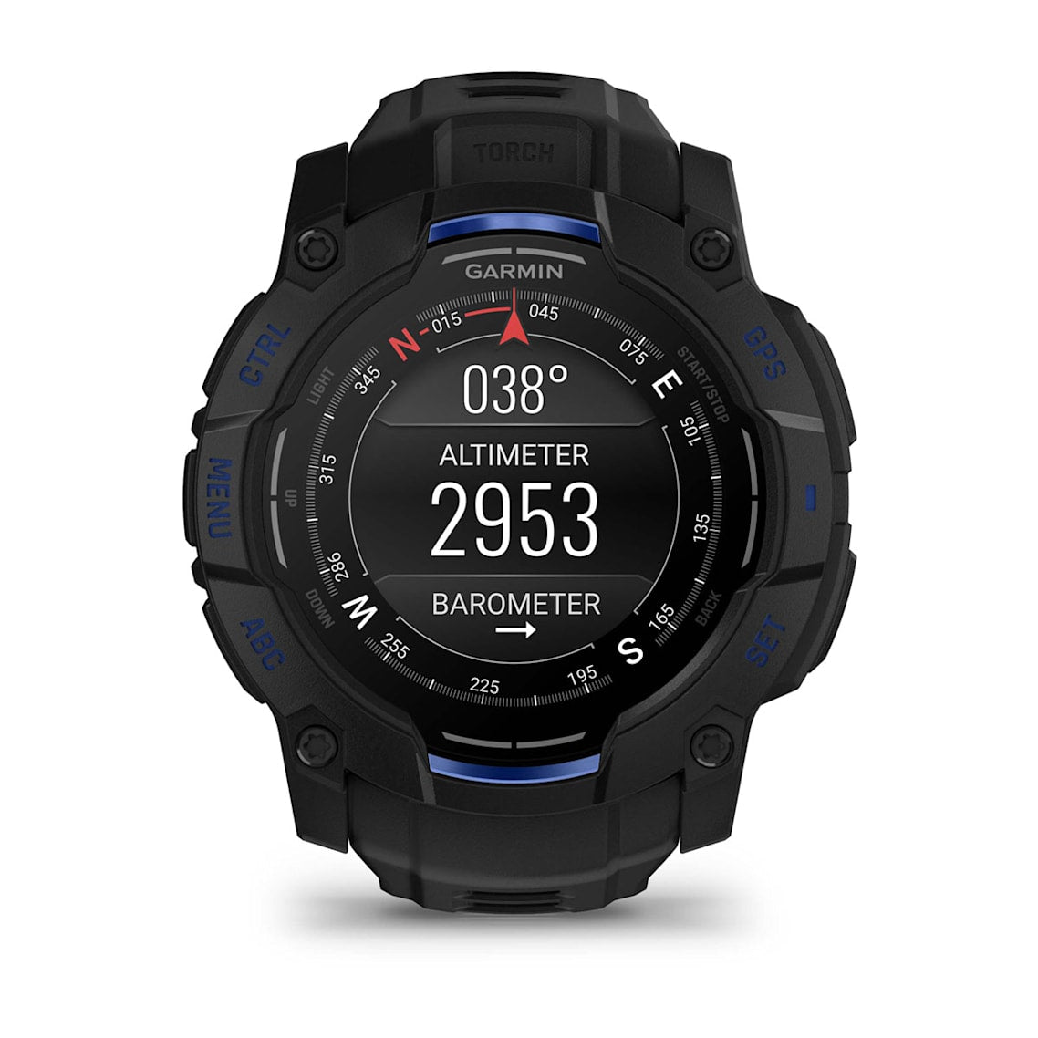 Garmin Instinct® 3 AMOLED (50 mm) - Reloj GPS resistente - Negro/Azul perno