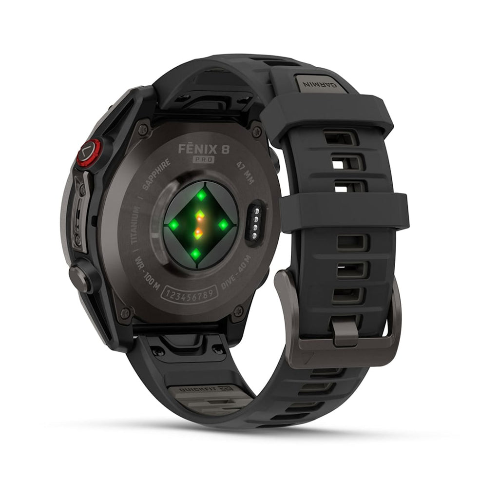 fēnix® 8 Pro – 47 mm AMOLED カーボン・グレー DLC チタン