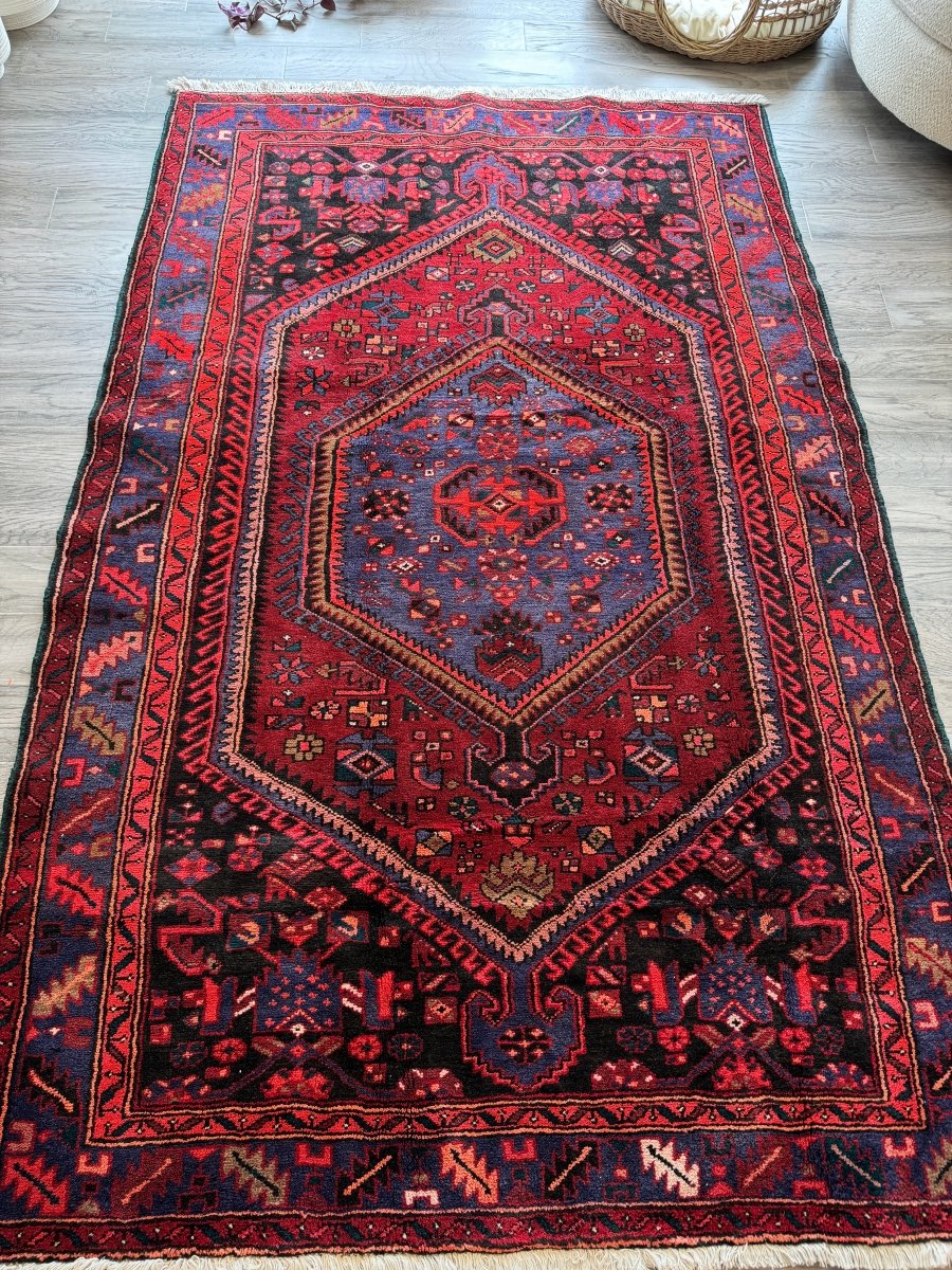 Persian Zanjan Rug | 4' 8" x 7' 3"
