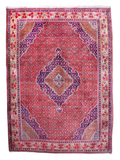 Persian Bidjar Rug — Mahi Field & Golden Gol Farang Border | 8'7" × 11'10"