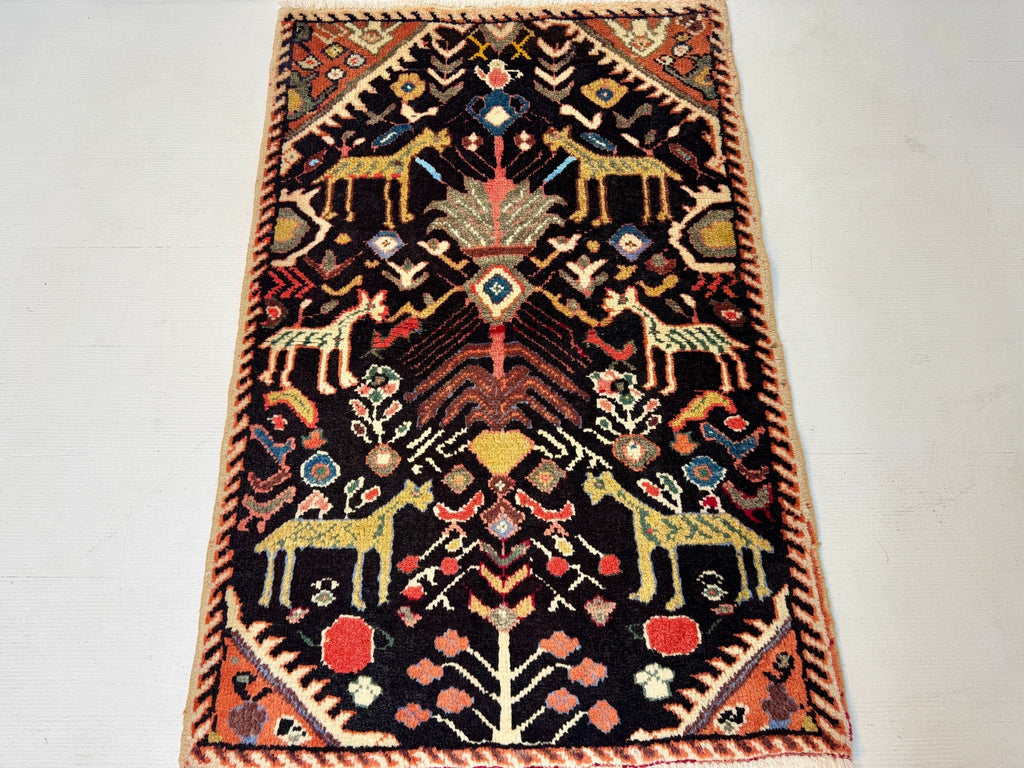 Persian Ilam Rug | 2' 6” x 3' 7"
