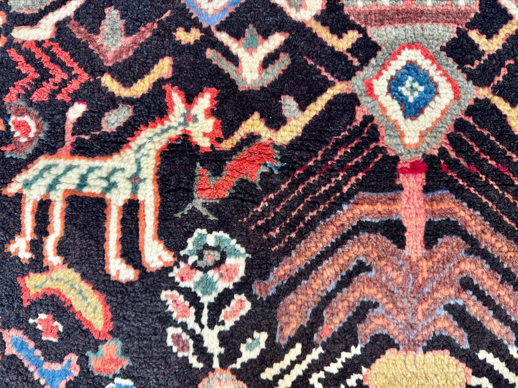 Persian Ilam Rug | 2' 6” x 3' 7"