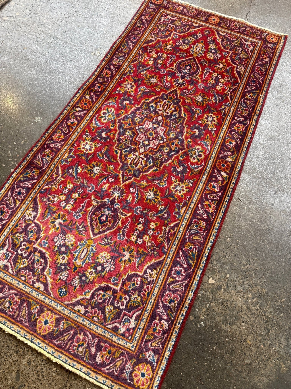 Reserviert - Persischer Kashan Teppich | 2' 1" x 4' 8"