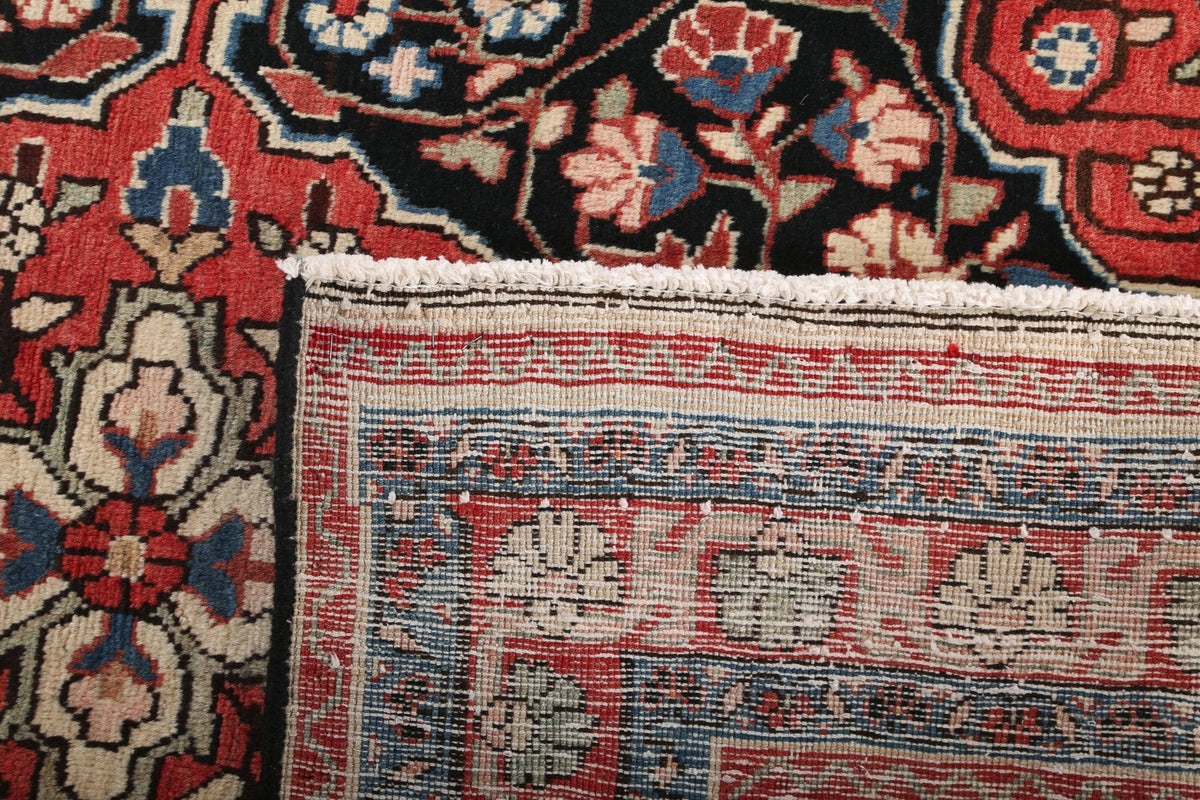 Mahal Läufer — Elfenbein & Terrakotta auf Mitternachtsblau | 3'9" × 9'3"