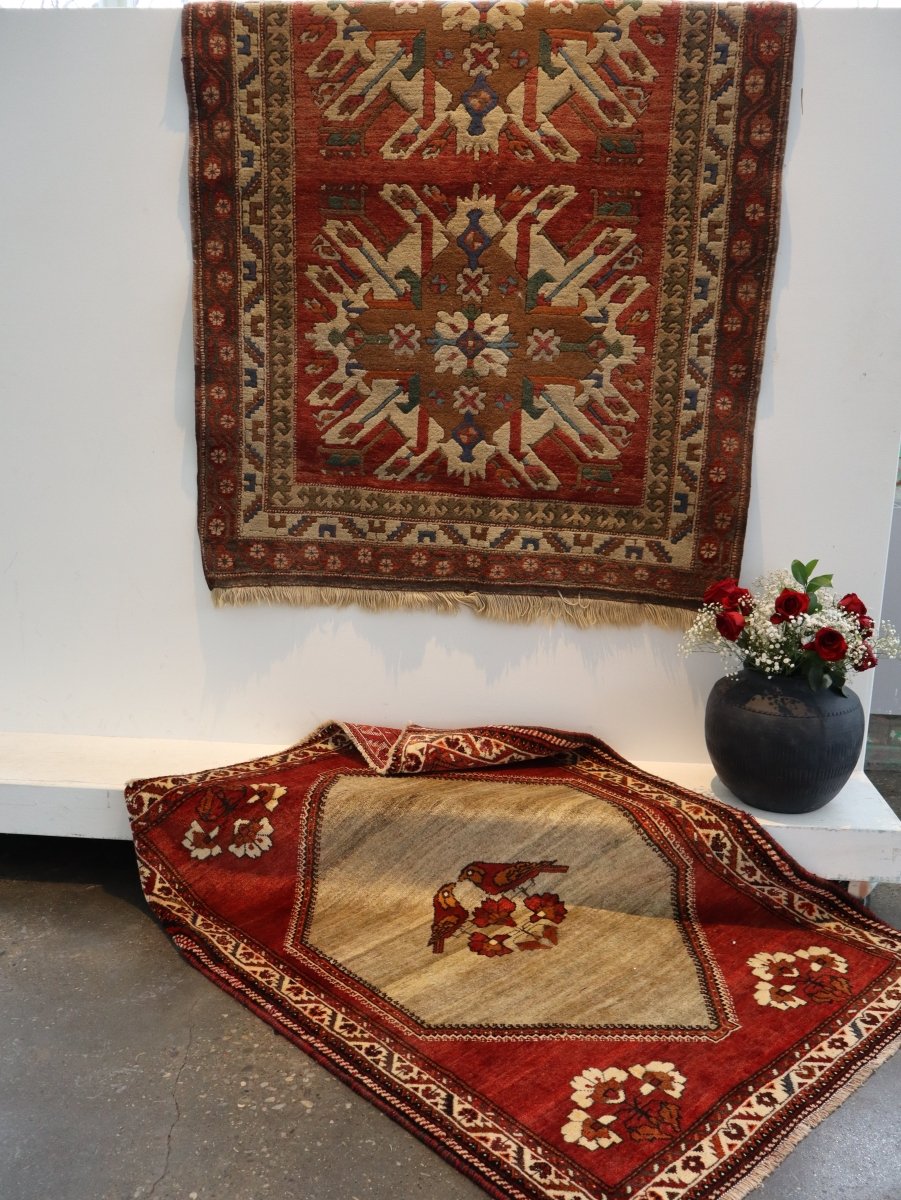 Persian Qashqai Gabbeh Rug | 3' 11" x 5' 2"