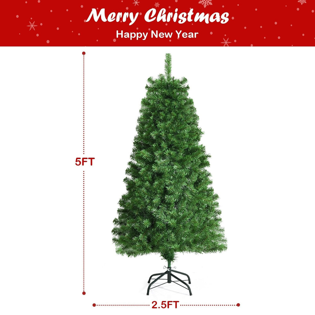 5フィート 光ファイバークリスマスツリー、449本の枝先、カラーチェンジライト付き