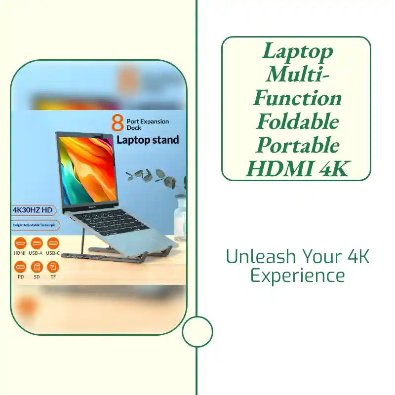 Laptop Multi-function Foldable Portable HDMI 4K by@Outfy