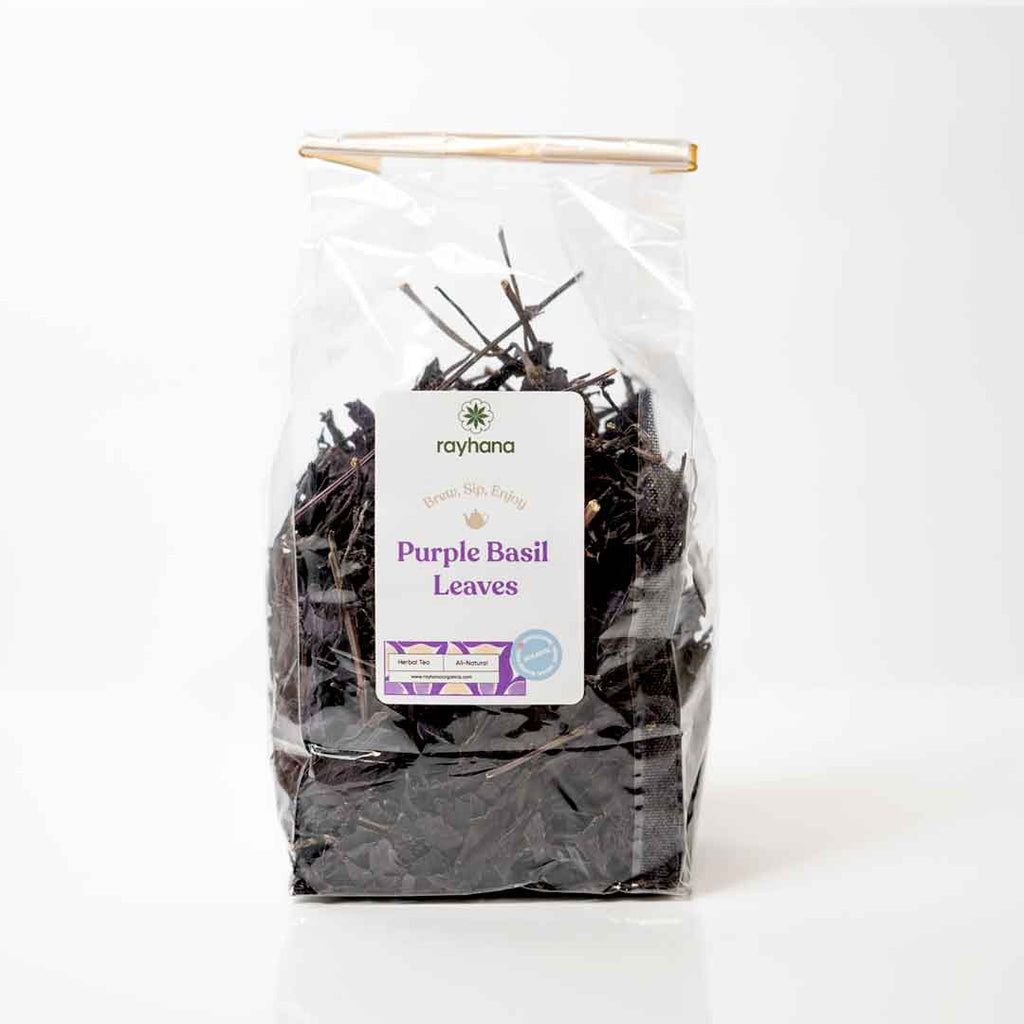 Dried Purple Basil Leaves