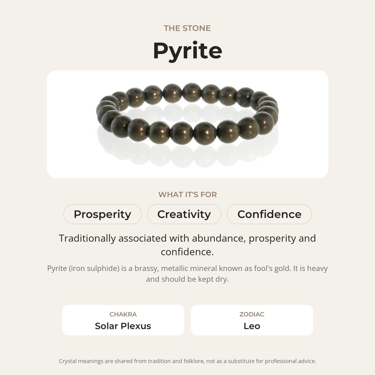 Pyrite Round Bracelet