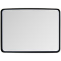 Espejo rectangular de baño para montaje en pared con marco de acero macizo-M