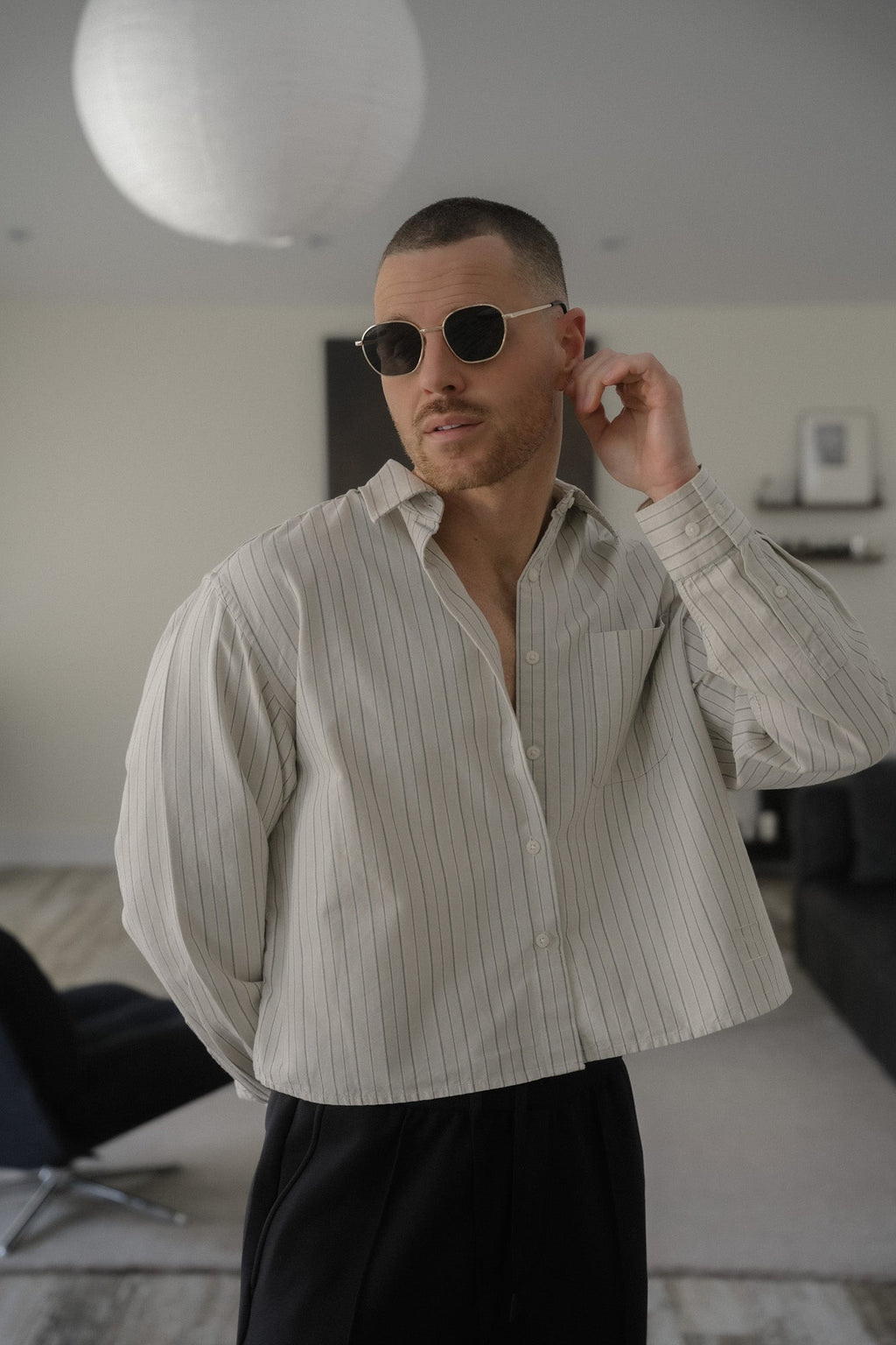 Boléro Onyx — Sechseckige Sonnenbrille