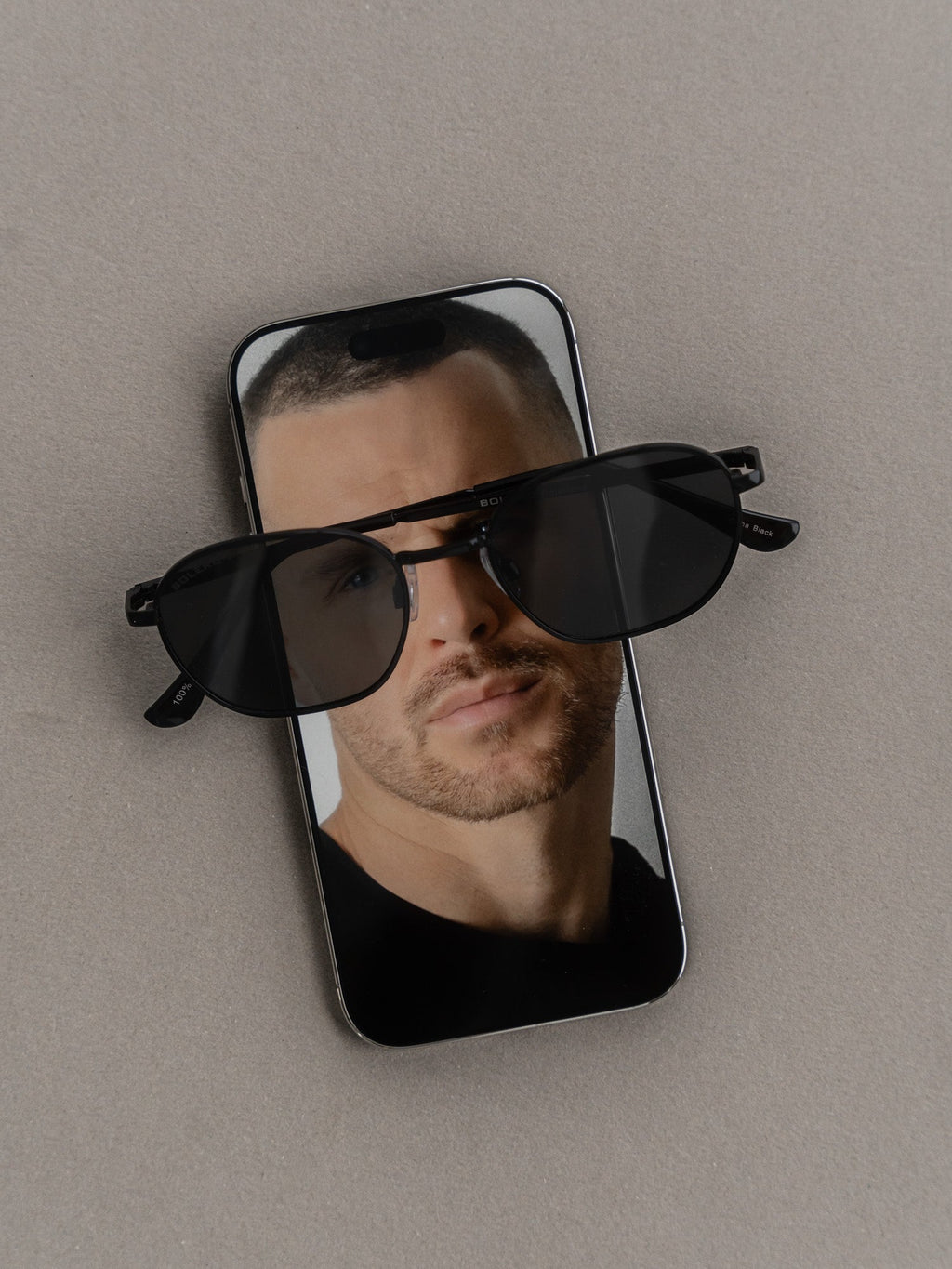 Boléro Onyx — Sechseckige Sonnenbrille