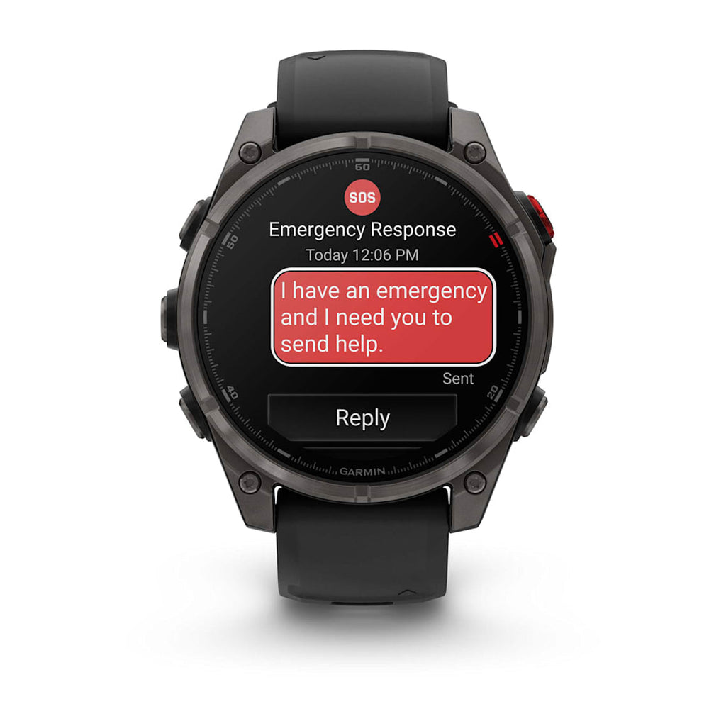 fēnix® 8 Pro – 47 mm AMOLED カーボン・グレー DLC チタン