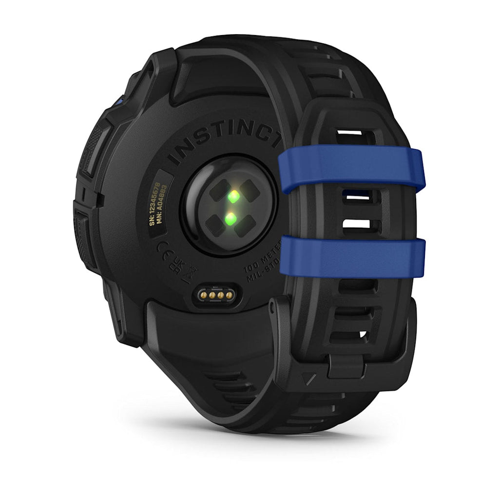 Garmin Instinct® 3 AMOLED (50 mm) - Reloj GPS resistente - Negro/Azul perno
