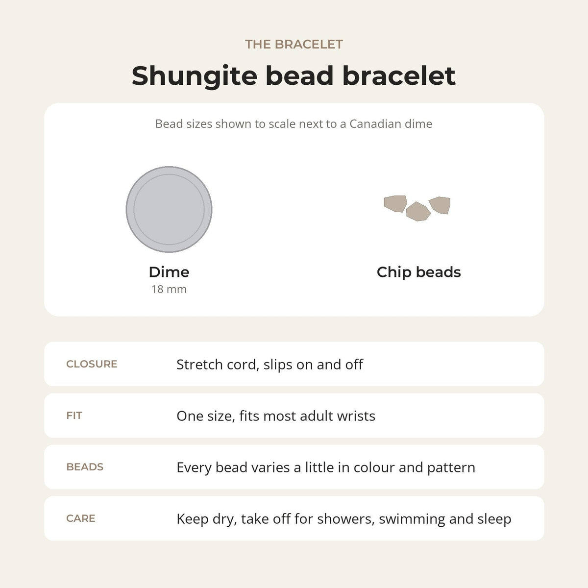 Shungite Chip Bracelet