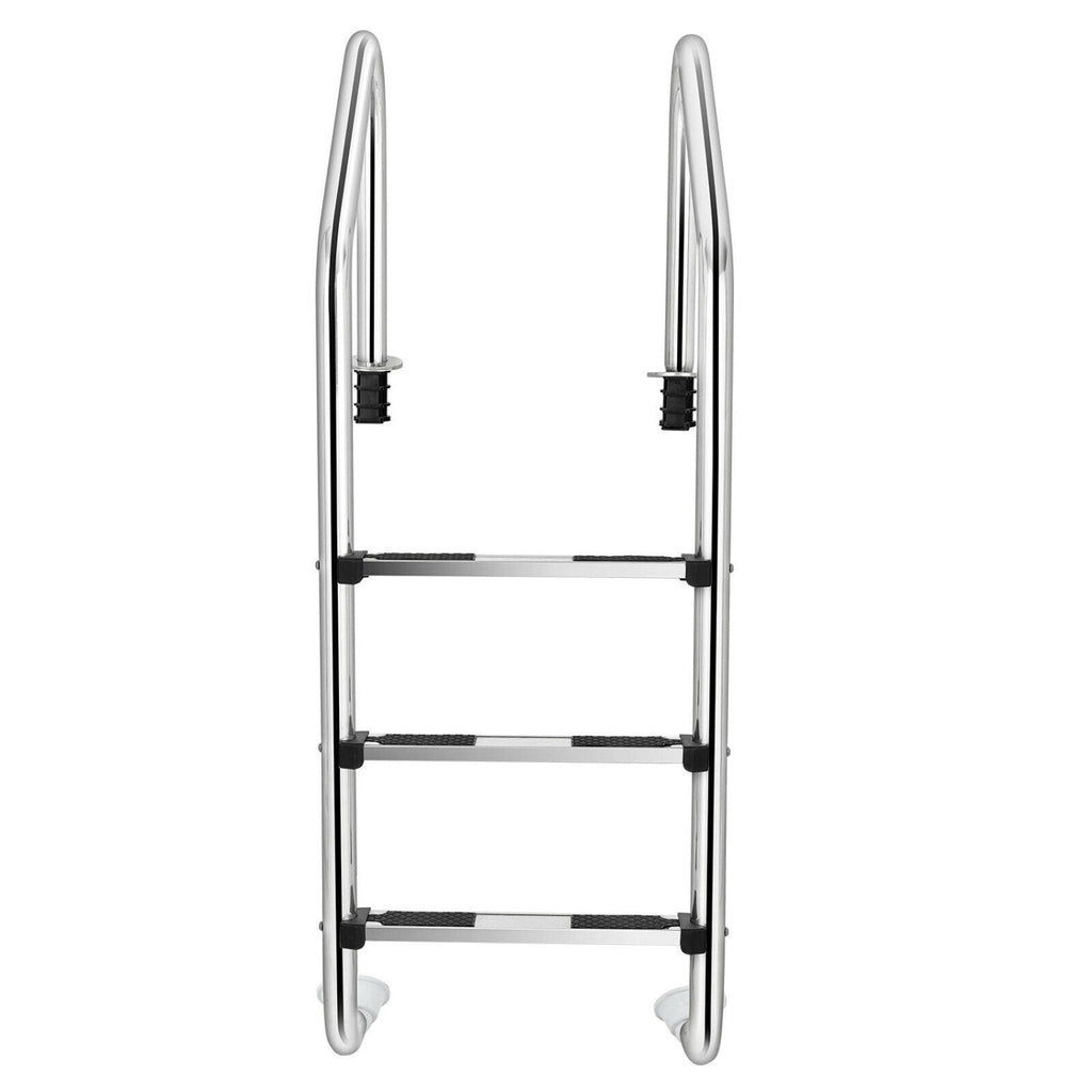 Escalera de Acero Inoxidable para Piscina de 3 Peldaños Antideslizantes