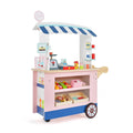 Set de juego de carrito de juguetes con máquina POS y báscula encantadora - Multicolor