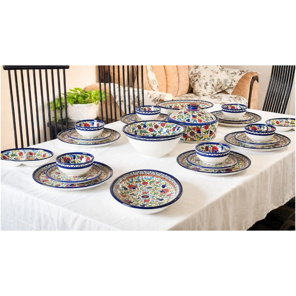 Handcrafted Ceramic Dinnerware Set for 6 – Luxury Tableware Dinner Set & Homeware Decor