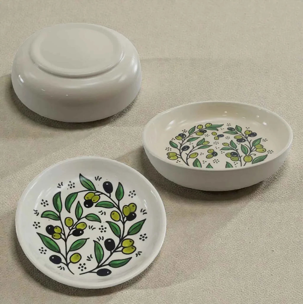 Zatoun Ceramic Serving Plate – Salad, Pasta & Mixing Bowl