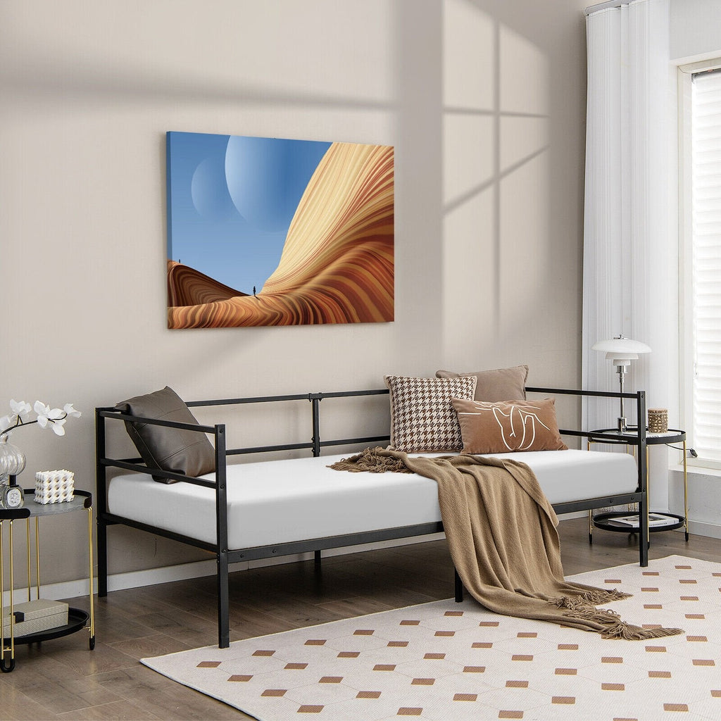 Armazón metálico de sofá cama individual para sala de estar o dormitorio