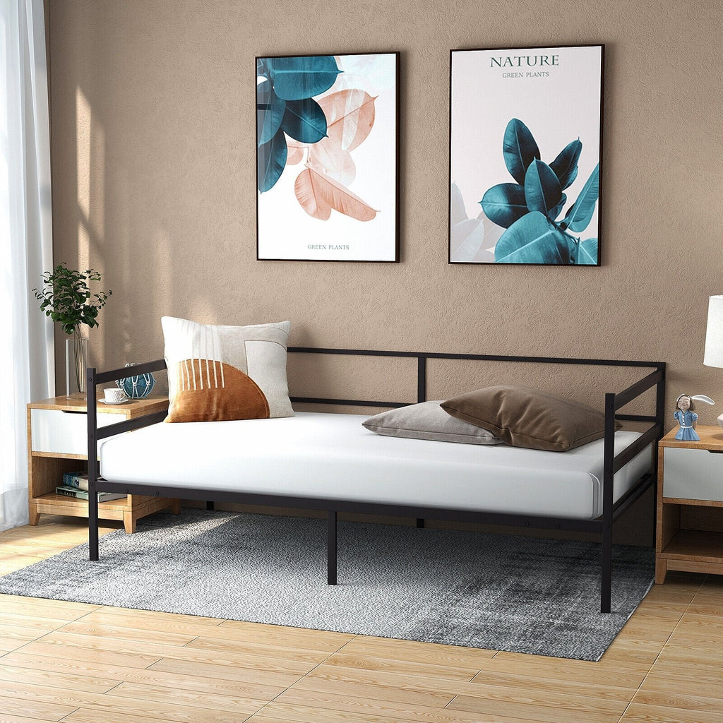 Armazón metálico de sofá cama individual para sala de estar o dormitorio