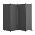 Room Divider, 4 Panel Room Dividers and Folding Privacy Screens, Sapphire Castor