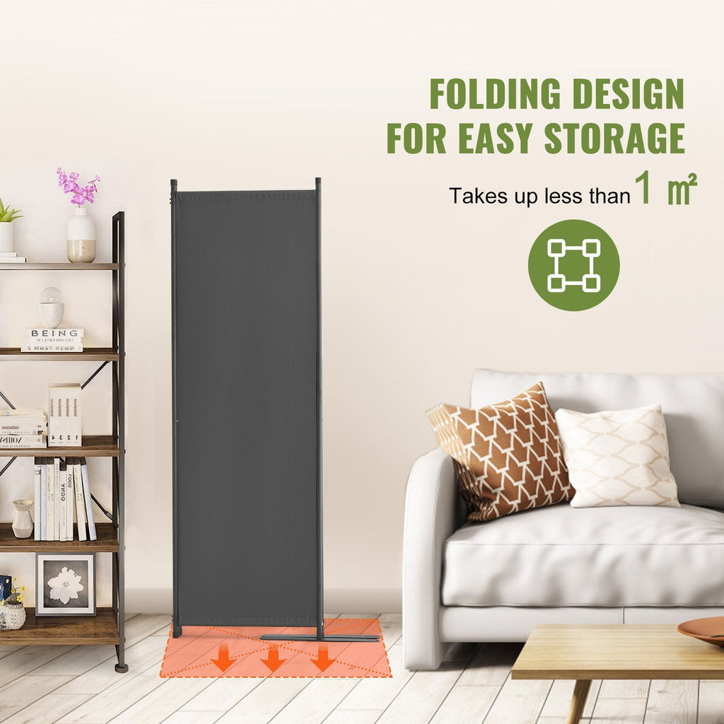 Room Divider, 4 Panel Room Dividers and Folding Privacy Screens, Sapphire Castor