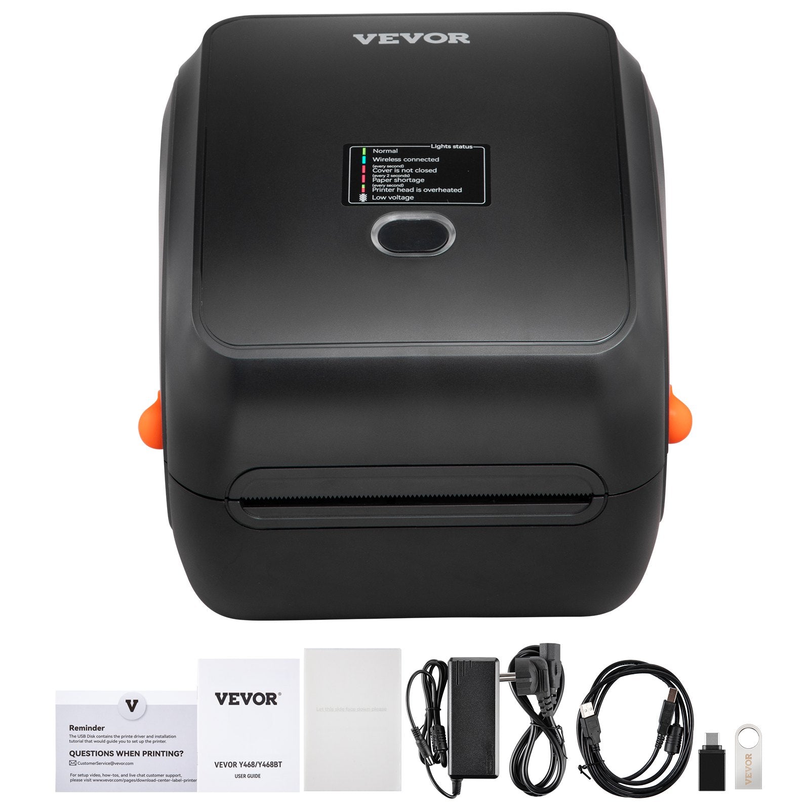 Thermal Label Printer, 300DPI for 4x6 Mailing Packages, Wireless Sapphire Castor