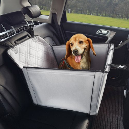 Dog Car Seat, Waterproof Dog Booster Seat for Car with Support Frame, Sapphire Castor