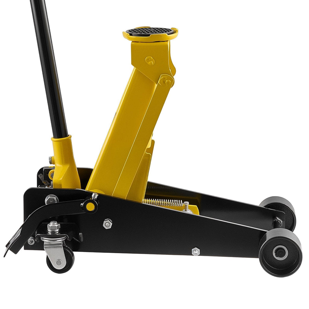 Low Profile Floor Jack, 3 Ton Capacity, Steel Racing Floor Jack with Sapphire Castor