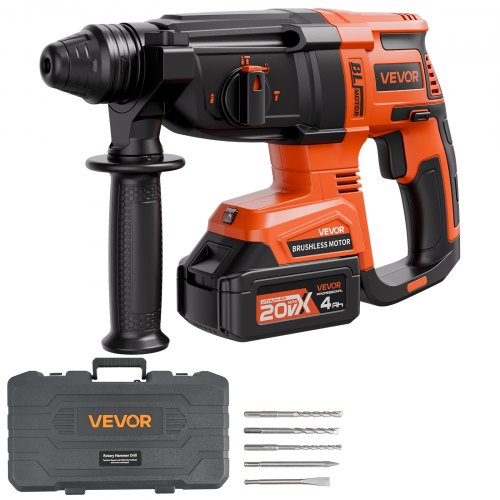 20V Brushless Cordless Hammer Drill, Lithium-Ion 1.1 Inch Rotary Sapphire Castor