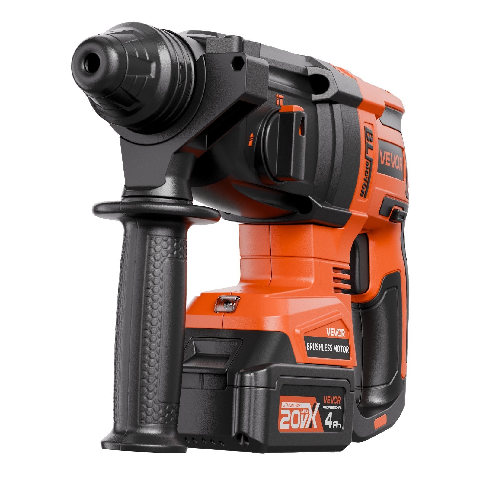 20V Brushless Cordless Hammer Drill, Lithium-Ion 1.1 Inch Rotary Sapphire Castor