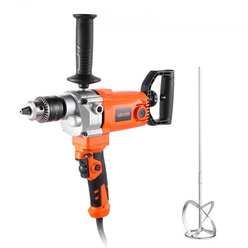 Drill Mixer, 15.89mm Corded Electric Drill Mixer Set, 0-750RPM 3A Sapphire Castor