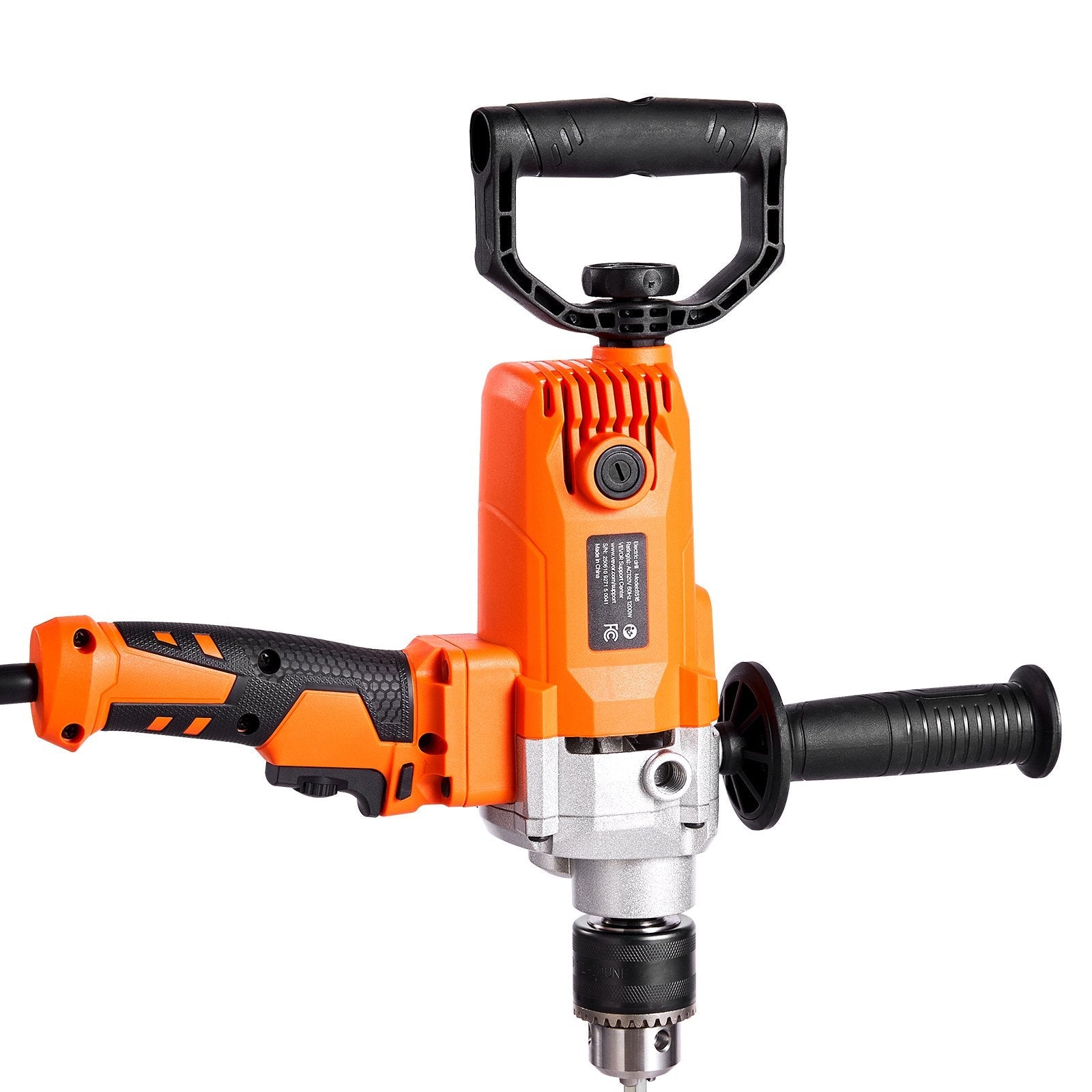 Drill Mixer, 15.89mm Corded Electric Drill Mixer Set, 0-750RPM 3A Sapphire Castor
