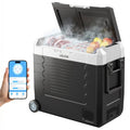 Car Refrigerator, DC 12/24V AC100-240V Compressor Electric Cooler, Sapphire Castor