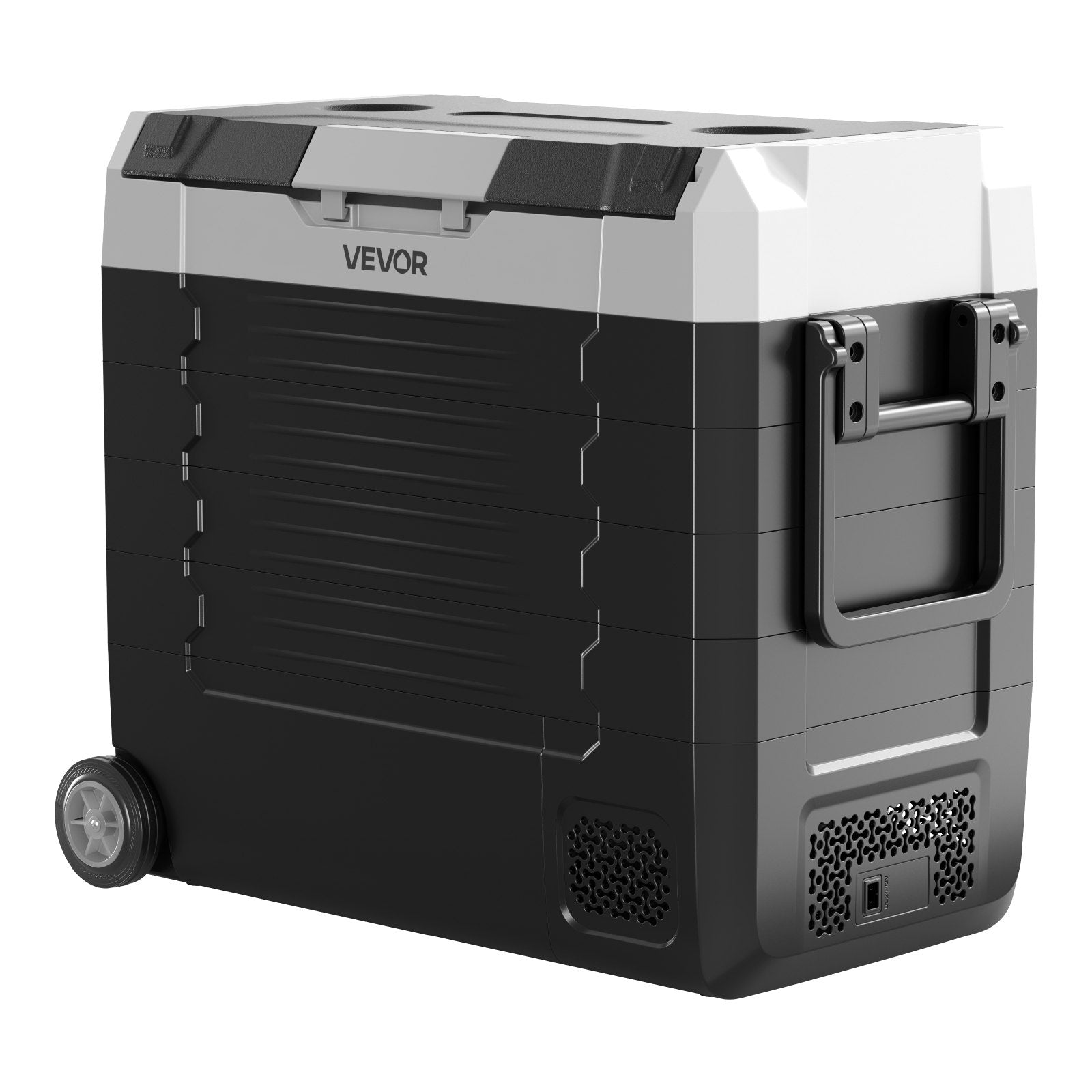 Car Refrigerator, DC 12/24V AC100-240V Compressor Electric Cooler, Sapphire Castor