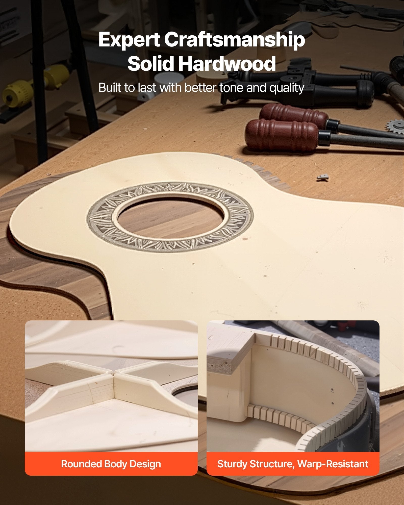 Classical Guitar, 960 mm, Wood Classical Guitar Starter Kit for Sapphire Castor