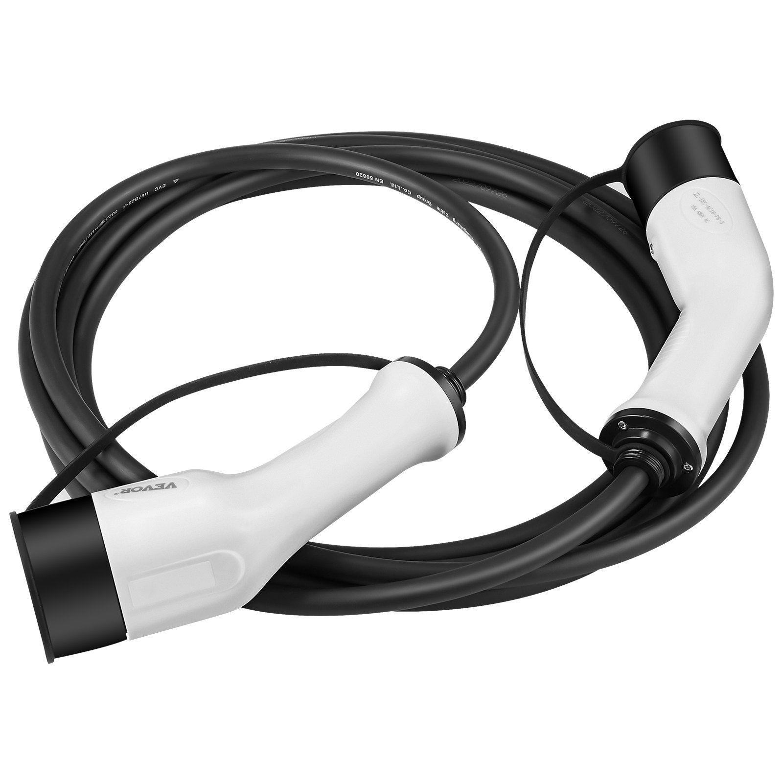 Type 2 to Type 2 EV Charging Cable, 16Amp, 11kW 5 Meters Three Phase Sapphire Castor