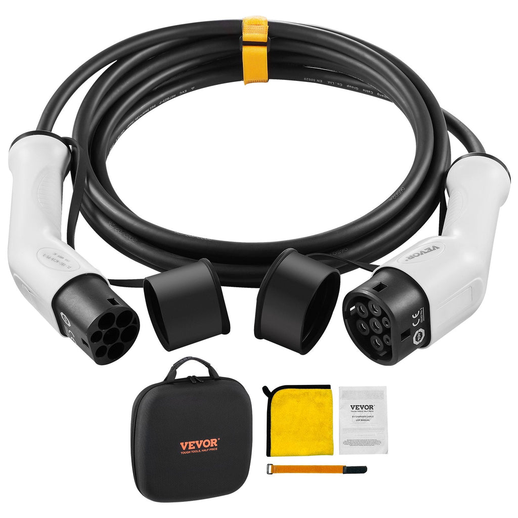 Type 2 to Type 2 EV Charging Cable, 16Amp, 11kW 5 Meters Three Phase Sapphire Castor