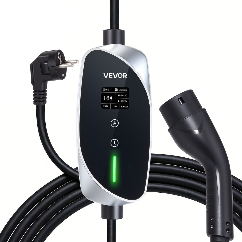 Mobile Wallbox, 3.6 kW 16A, Type 2 Portable EV Charger, Single Phase Sapphire Castor