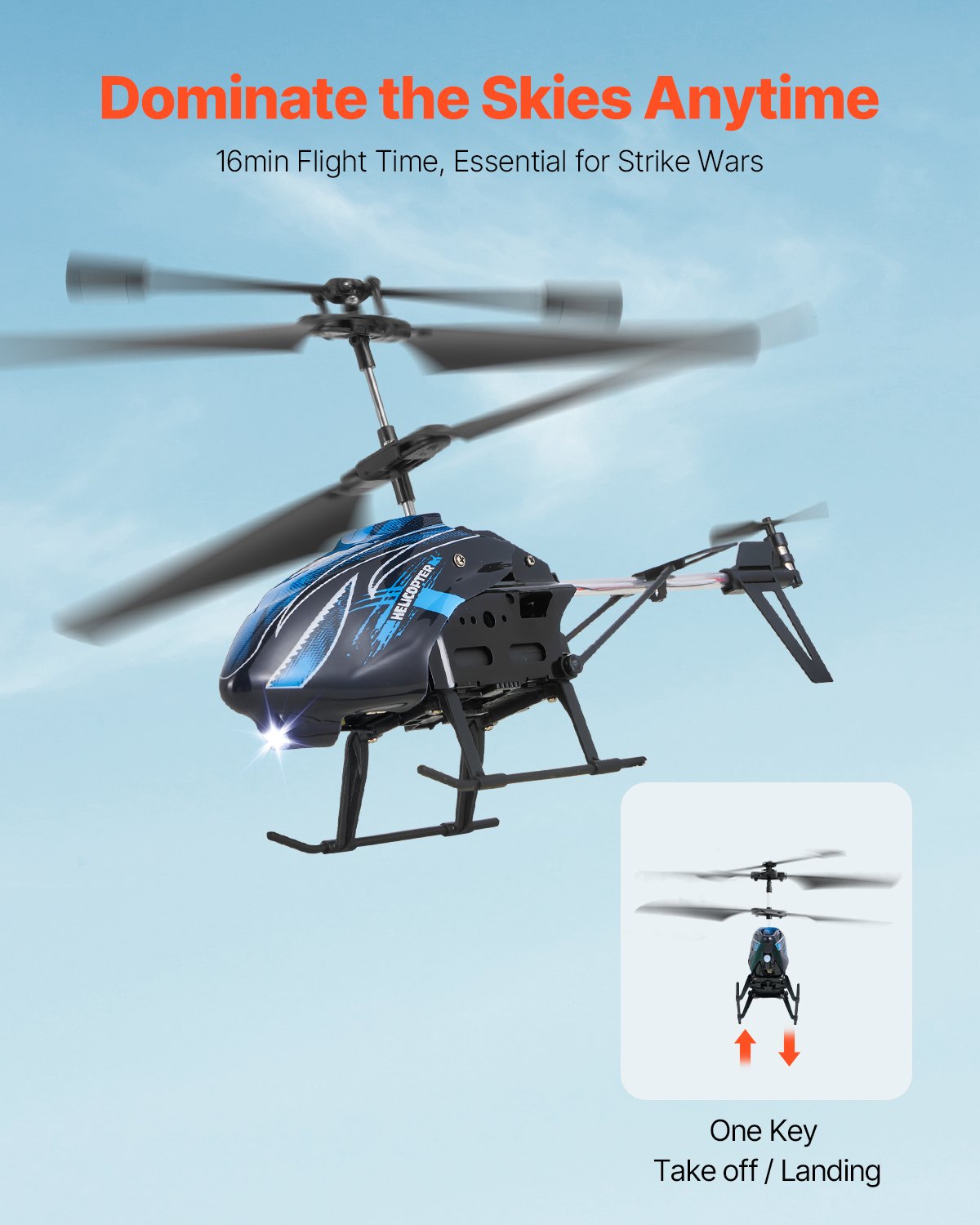 RC Helicopter, 2.4GHz Flying Remote Control Helicopter, 3.5 Channel RC Sapphire Castor
