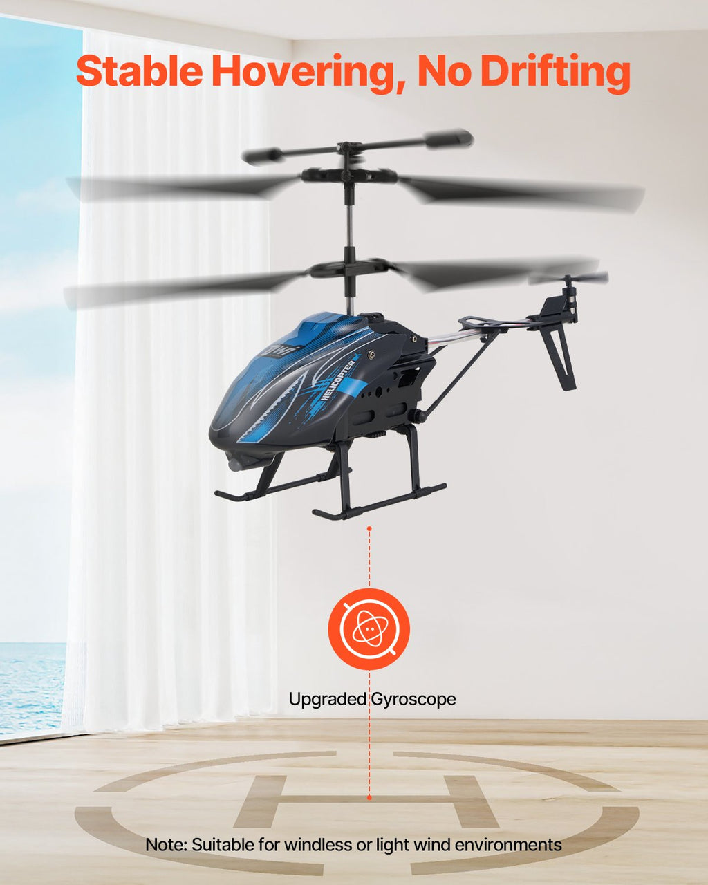 RC Helicopter, 2.4GHz Flying Remote Control Helicopter, 3.5 Channel RC Sapphire Castor