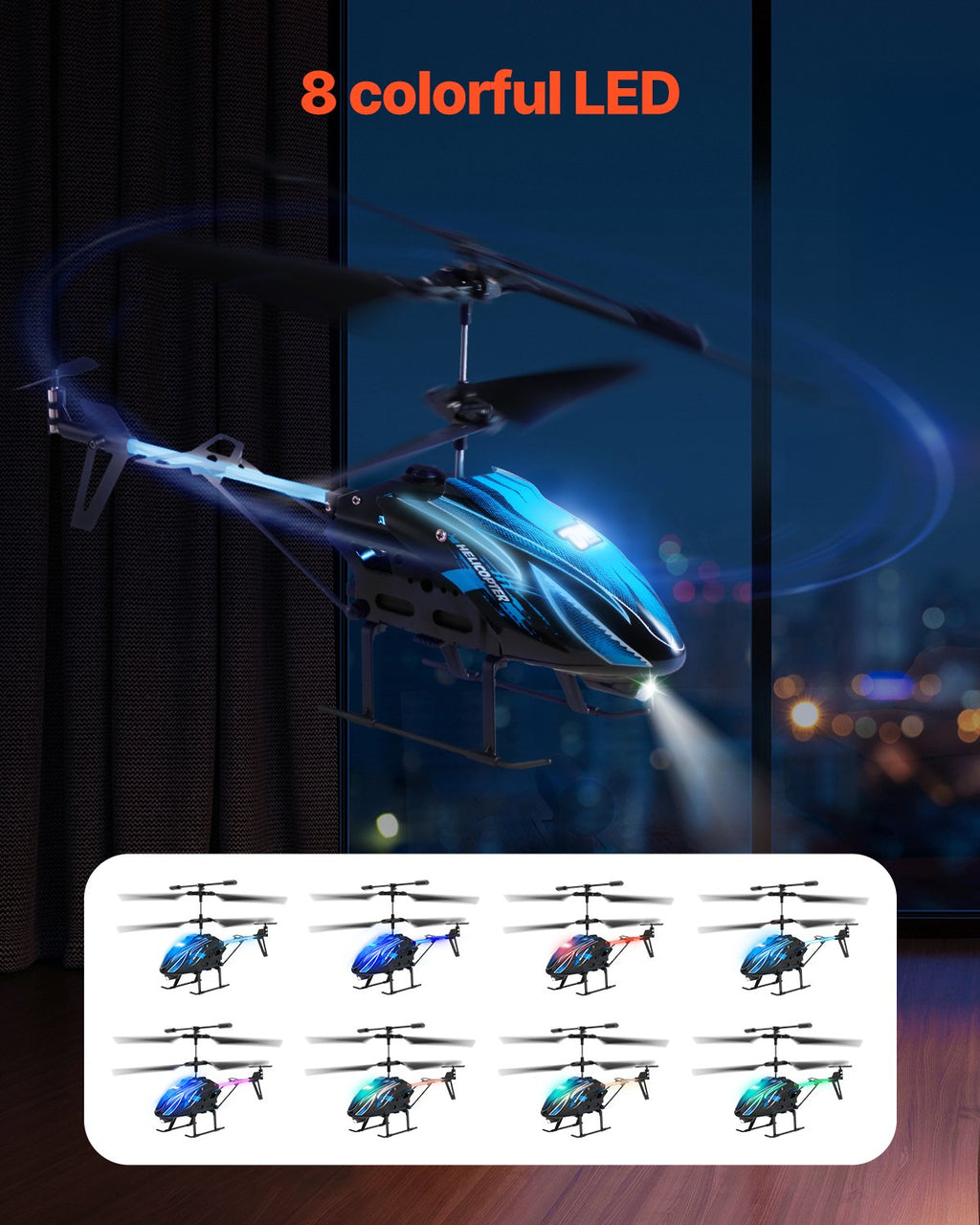 RC Helicopter, 2.4GHz Flying Remote Control Helicopter, 3.5 Channel RC Sapphire Castor