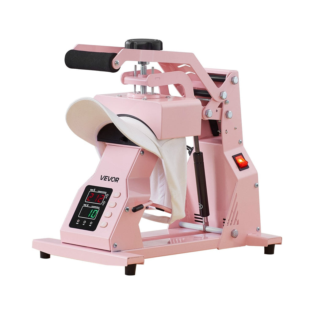 Hat Heat Press Machine, with 4pcs Interchangeable Platens, Precise Sapphire Castor