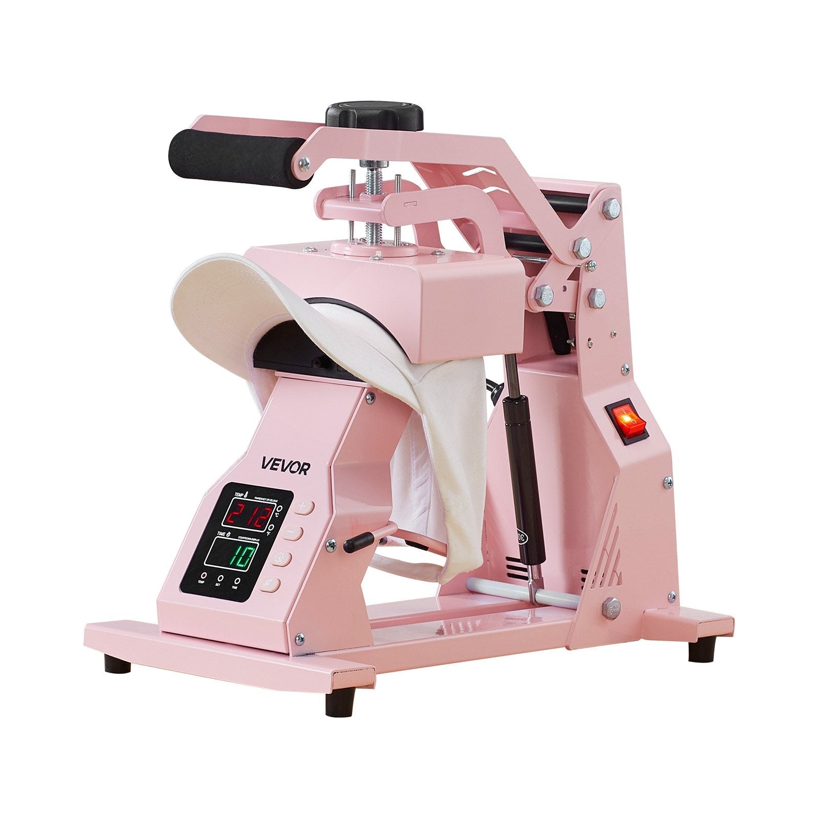 Hat Heat Press Machine, with 4pcs Interchangeable Platens, Precise Sapphire Castor